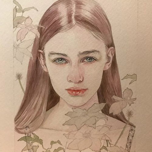 淡淡的水彩晕染,简单又容易出效果,小白也可以逆袭