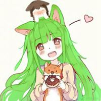 动漫女生头像淡绿色微信头像图片大全