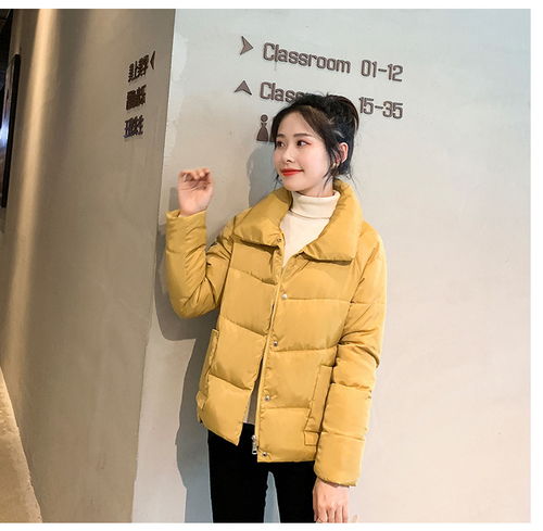 美霓玛冬季韩版新款连帽女装棉衣外套修身短款羽绒棉服女棉袄外套潮mnm