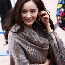 杨幂同款羊绒围巾