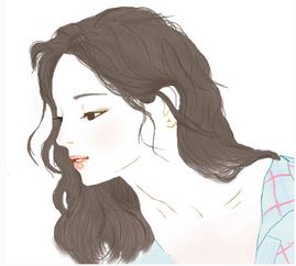 qq头像动漫女侧脸