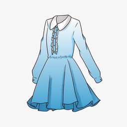 清新女孩连衣裙手绘插画图片素材其他格式下载动漫人物大全