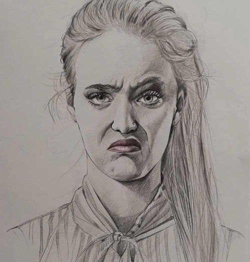 作品欣赏意大利画家尤苏波夫,这些素描头像绝了