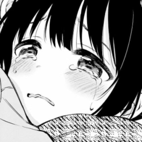 动漫女头灰色头像