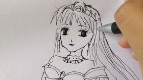 简笔画女孩头像手绘二次元