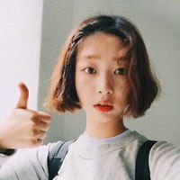 韩国头像女短发微信头像图片大全