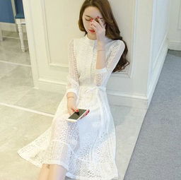 城市格调想要清新减龄少女感,一件白裙就足够