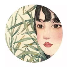 唯美插画女生头像