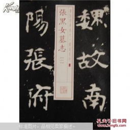 张黑女墓志1书法经典放大铭刻系列上海书画出版社