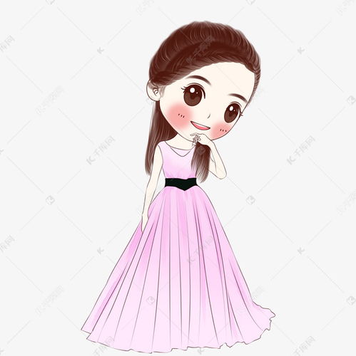 q版手绘卡通穿婚纱女孩免抠素材图片免费下载高清psd千库网图片编号11370430