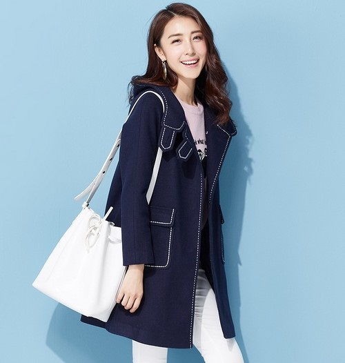 冬季优雅女生搭配衣服的技巧韩版毛呢大衣搭配气质满满