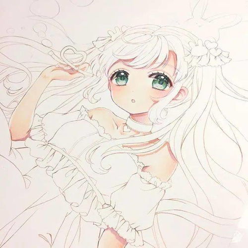 真人女生头像甜美仙气插画