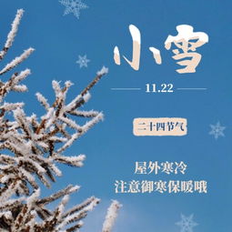 节气小雪社交配图模板素材在线设计社交配图fotor在线设计平台