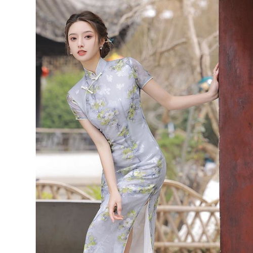 旗袍美女风景高雅美丽美图