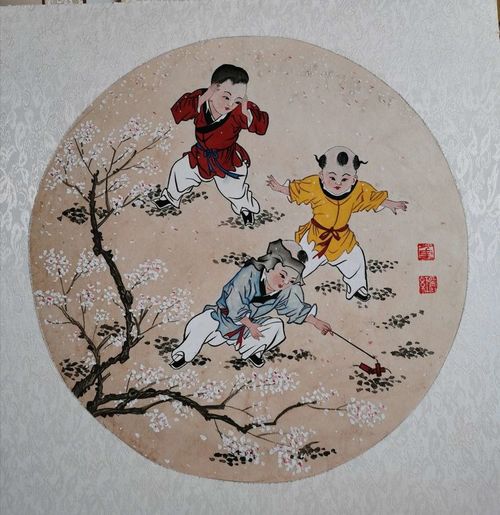 奈曼旗工笔画作品展出画作栩栩如生,美女沉鱼落雁,尽在大漠风书画斋