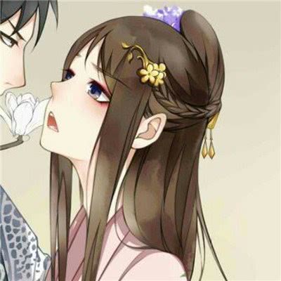 古风盘腿坐女生头像