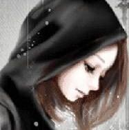 qq头像女生的侧面,闭着眼睛,短发