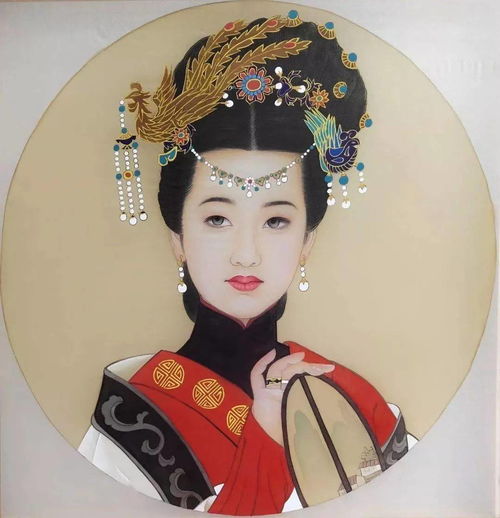 李娜工笔牡丹人物与溪石技法班4幅只需180元