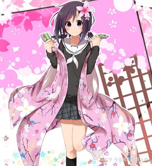动漫头像活泼开朗的卡通美少女,对未来充满了希望与期待