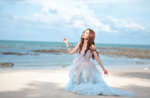 52岁温碧霞海岛风写真曝光穿纱裙仙气飘飘甜美似少女