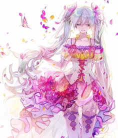 女生头像可爱二次元动画miku