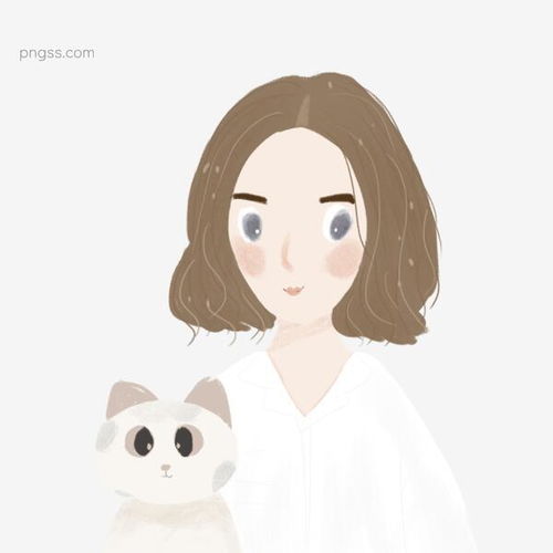 和可爱猫咪一起发呆的短发知性美女图片大小2000x2000px图片尺寸1.3mb来自png搜索网pngss.com免费免扣png素材下载短发发呆可爱猫咪美女手绘卡通照镜子知性装饰图案