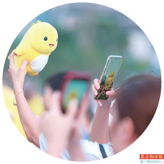 小奶龙的夕阳与人海