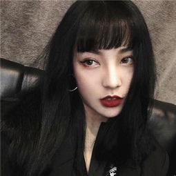 快手头像女生霸气一点欧美冷艳红唇女生头像快手专用