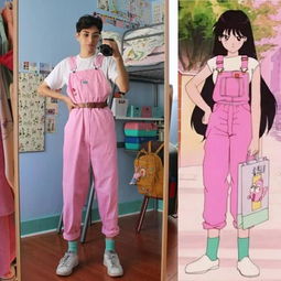 小哥模仿漫画少女穿搭,原本以为是搞笑,结果真人跟原画一样惊艳