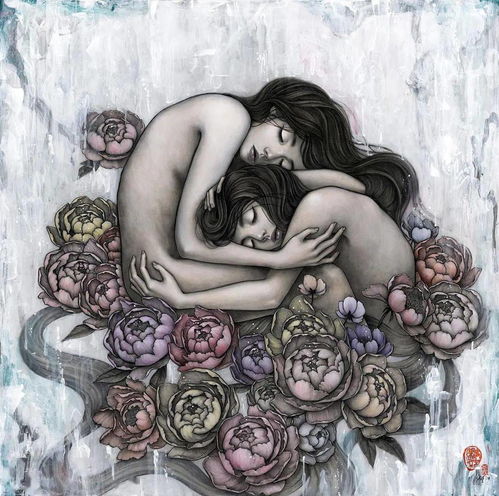 女生的手头像图片插画