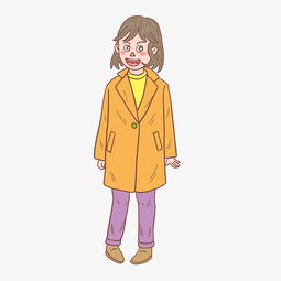 冬季冬日短发少女卡通手绘图片素材其他格式下载动漫人物大全
