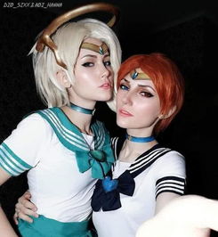 美少女战士版守望先锋cos天使莫伊拉大玩暧昧