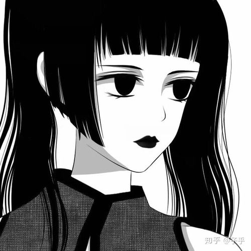 暗黑漫画头像女生暗黑系列