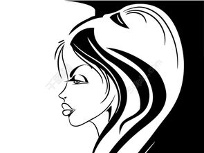 黑白非洲女性侧脸模板免费下载eps格式编号15565480千图网