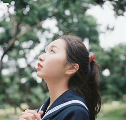红花相映面如桃花清纯娇美阳光校服美眉清新俏皮唯美写真3
