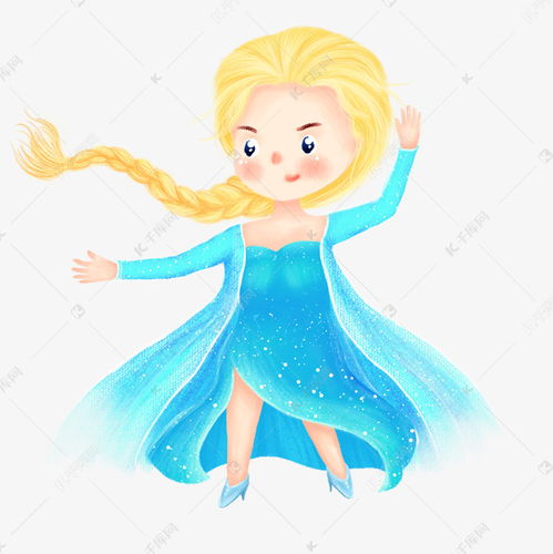 手绘安徒生童话系列人物q版冰雪女王素材图片免费下载千库网