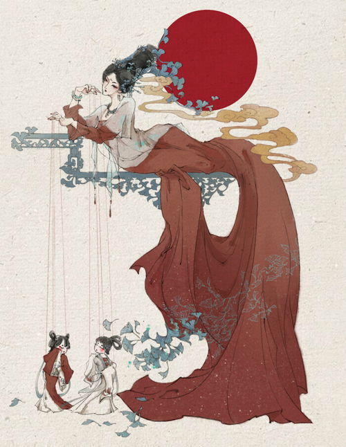 古风插画壁纸头像古风手绘水彩美人