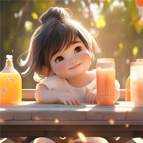 女生温柔的头像卡通套图