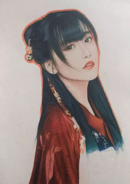 太惊艳了手把手教你画一位红衣古风女子,保证一学就会