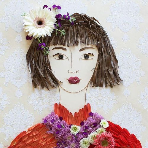 小女孩鲜花头像图片头像