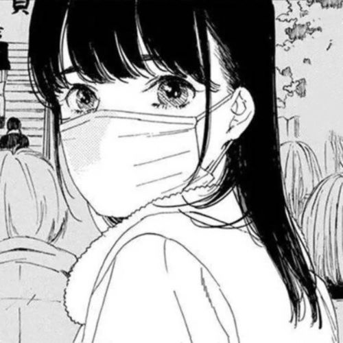 招桃花黑白动漫温柔女生头像超可爱269