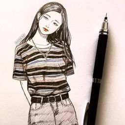 哇哦一波素描动漫美女强势来袭,这个画风给满分