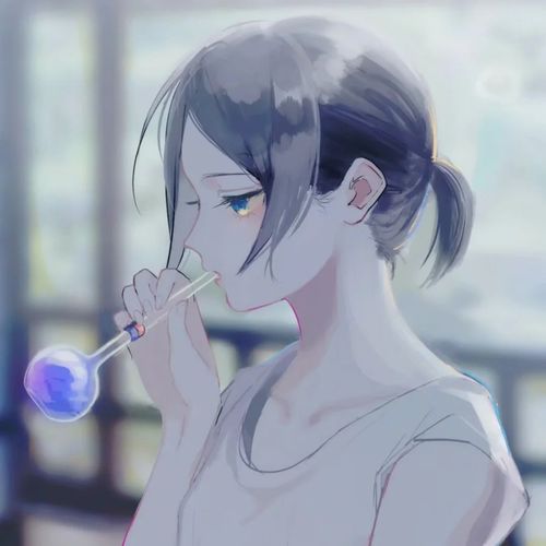 二次元高清美图快乐不是因为拥有的多而是计较的少
