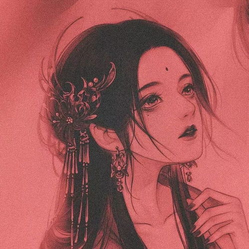 超适合女生qq的古风头像黑白