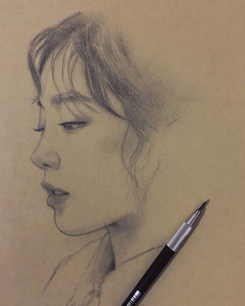 速写,把少女们画的美翻天