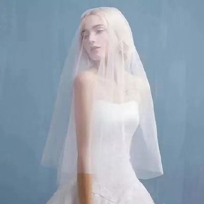 婚纱头像女生唯美穿婚纱礼服的女生头像霸气冷艳
