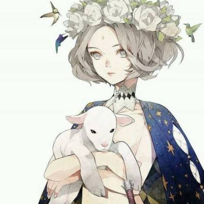 一组超级好看的短发女生动漫头像