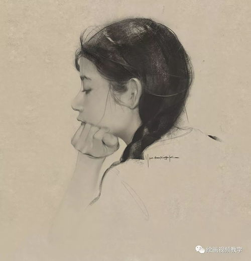只用素描技法,就可以把女人画这么传情,美到骨子里