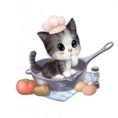 可爱卡通小猫头像大全水果小图案