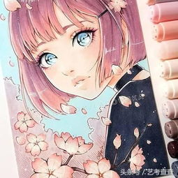 喜欢重金属摇滚的小姐姐,竟画出了小清新二次元动漫手绘